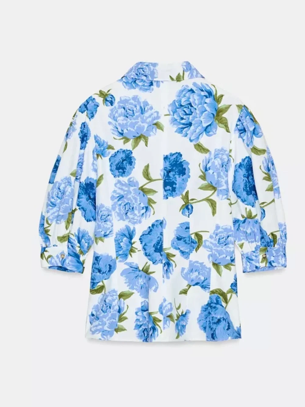 Zara Floral Poplin Top